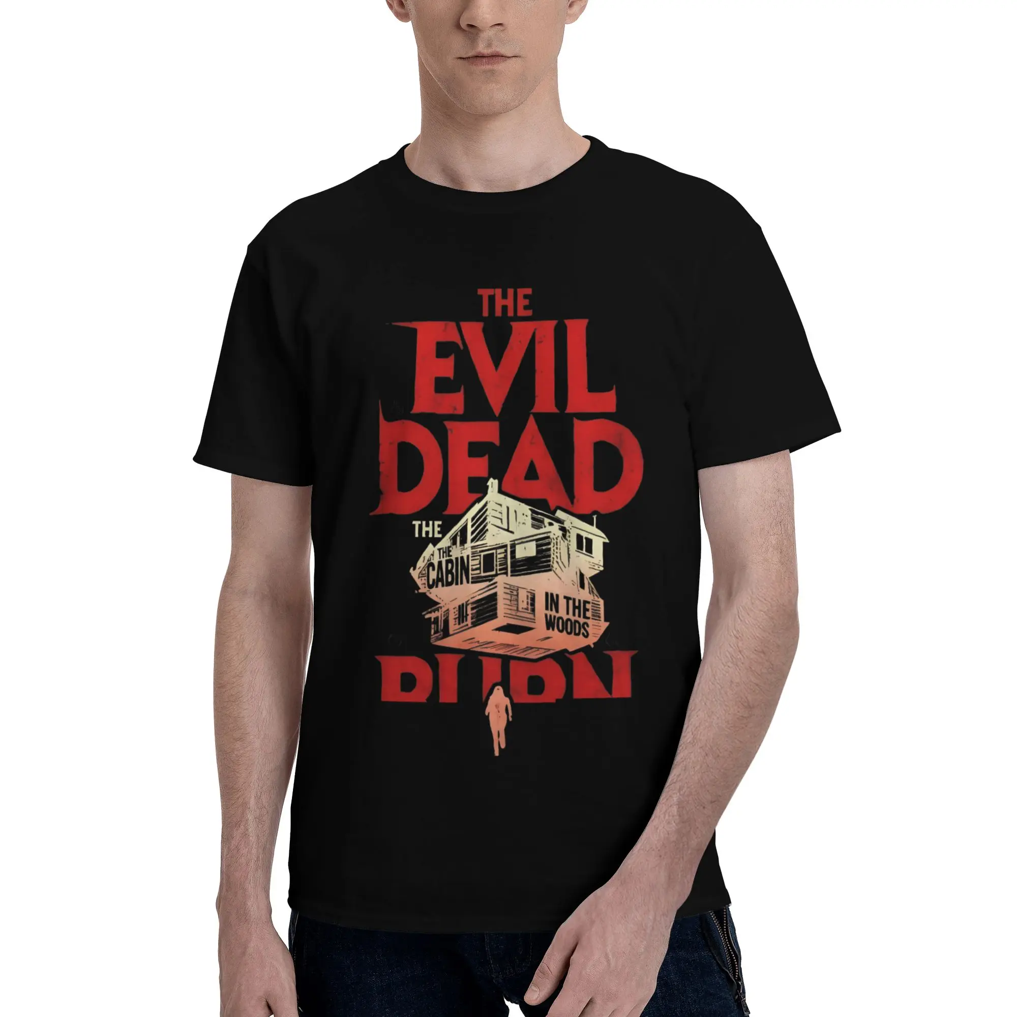 Evil Dead Burn Tee Shirt for Men Women Graphic Printed T Shirts  100% Cotton Clothes