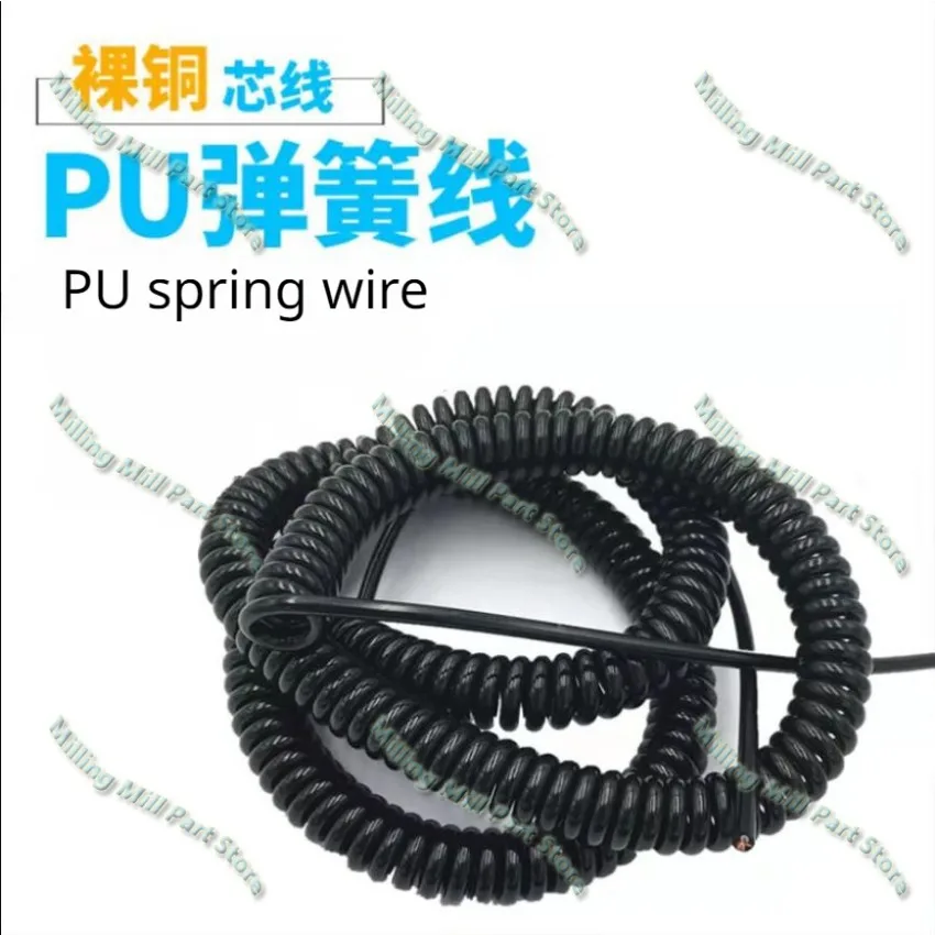 Wholesale 19 21  Cores Spring Spiral Cable Coiled Cable for CNC Handheld Encoder Manual Pulse Generator MPG
