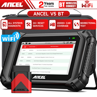 2025 ANCEL V5 BT OBD2 All Systems Diagnostic Tool Bidirectional Tester  Active Test 15+Resets Wireless OBDII Automotive Scanner