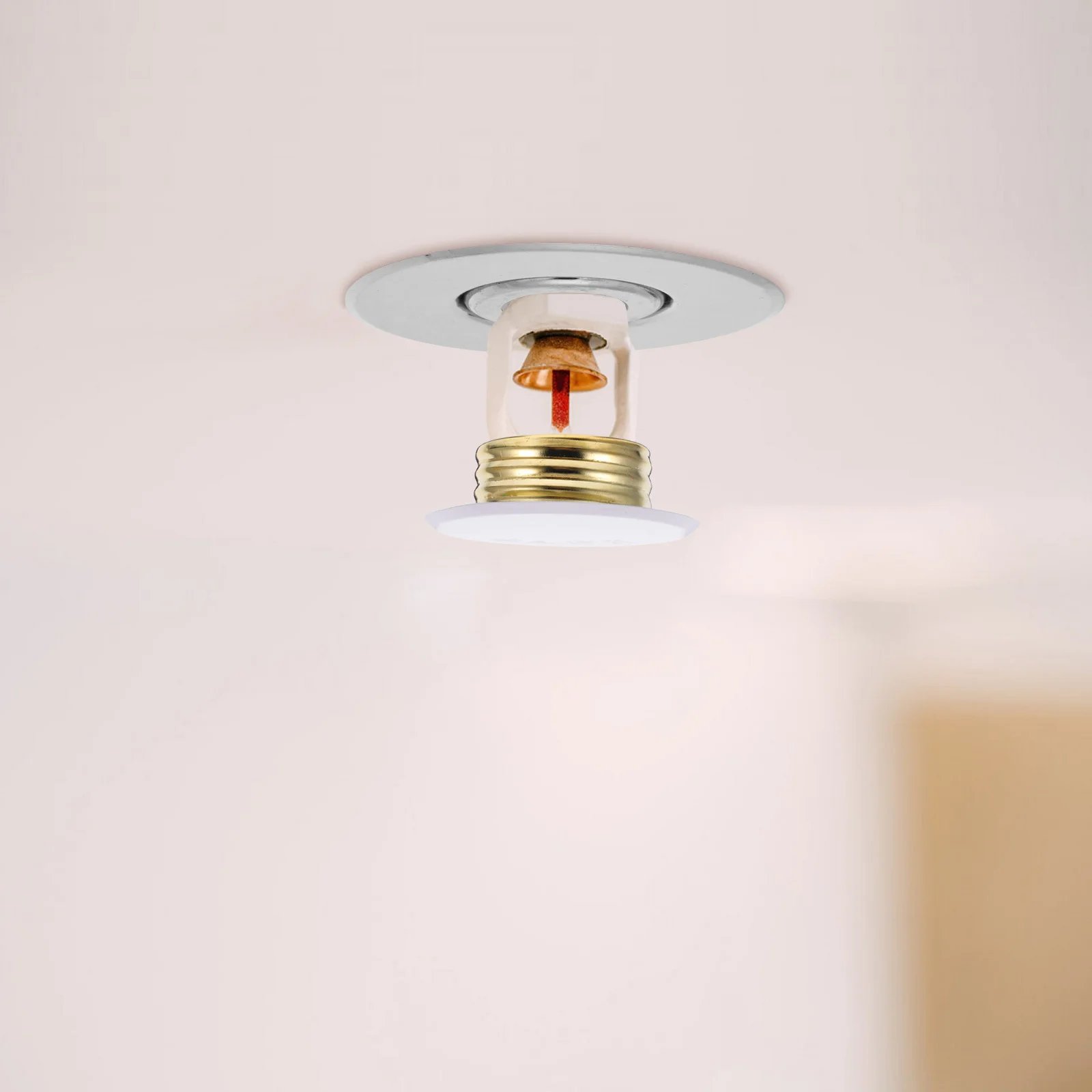 4pcs Fire Escutcheon Plate Skirt Trim For Recessed Easy Installation Ceiling Cover Replacement Recessed Sprinkler