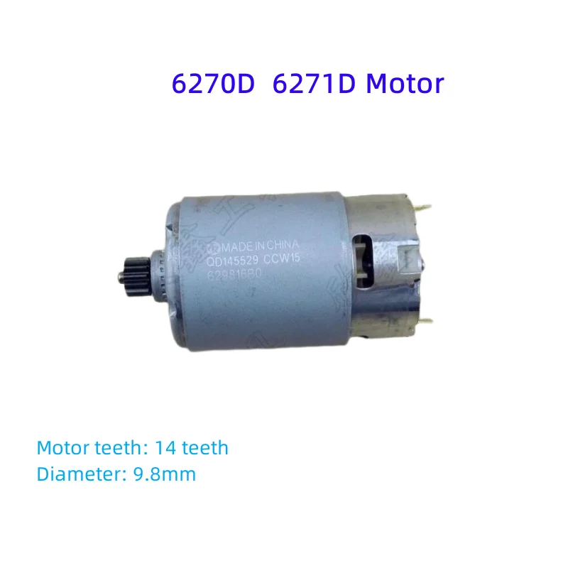 Original Accessories 6270DWE 6271D 12V 14 Tooth Rechargeable Drill Motor