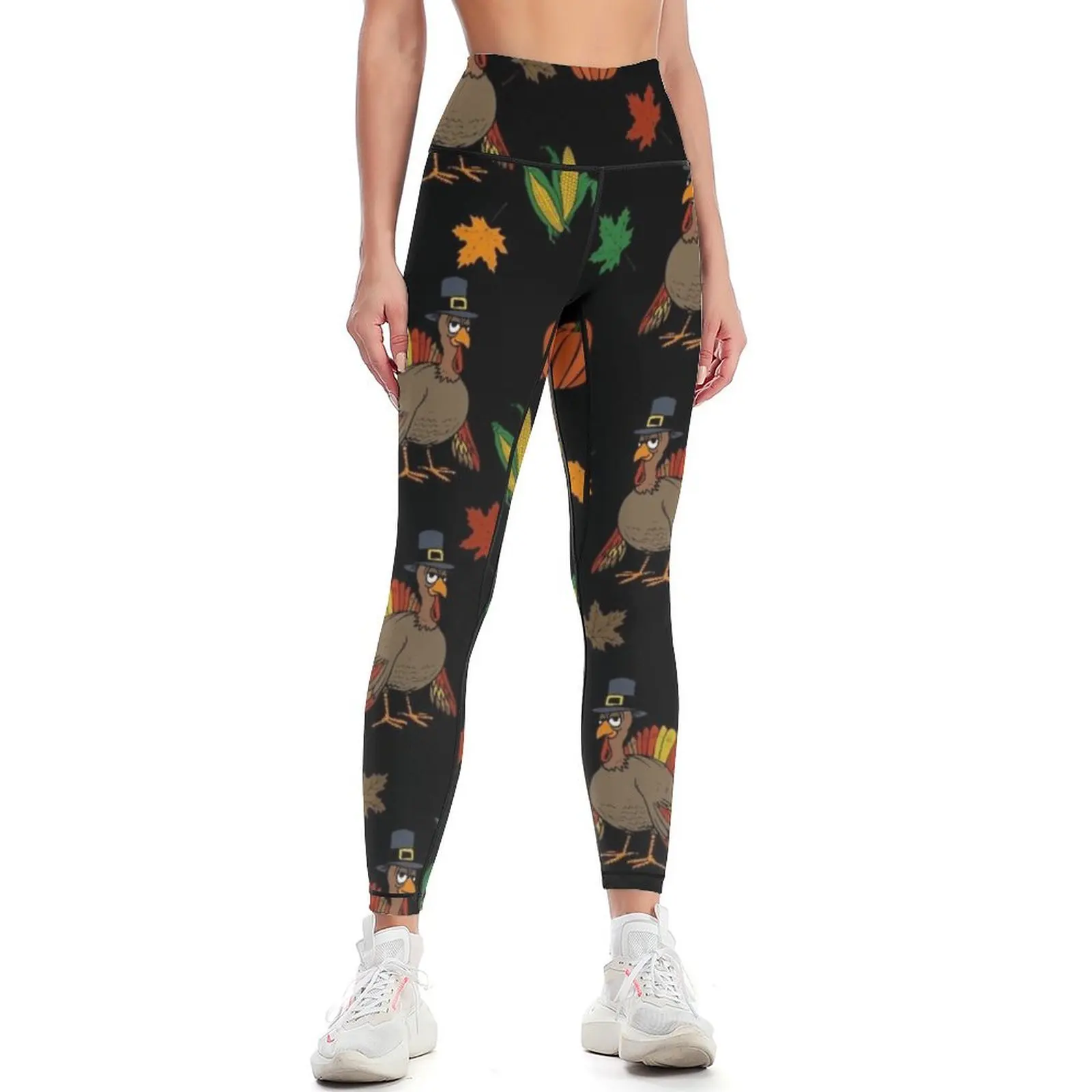 

Thanksgiving Turkey pattern Leggings Women's sportswear leggins push up woman Women's fitness Womens Leggings