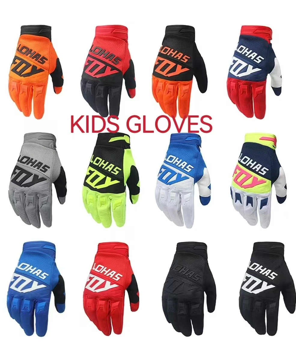 Kids colour touchscreen Stock is shipped 24 hours Riding outdoor sports dirt bike long finger gloves