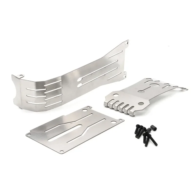 Roestvrijstalen Chassis Pantser Skid Plaat Asbeschermer Voor Tamiya Hotshot Ii 2024 58737 1/10 Rc Auto Upgrade Onderdelen Accessoires