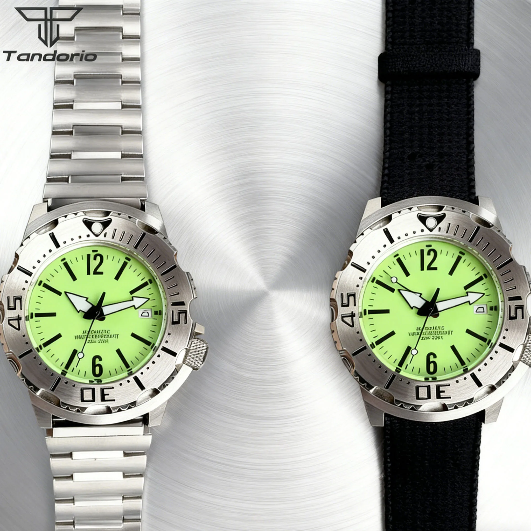 

Мужские часы Full Green Lume Dial 42mm Monster с японским автоматическим механизмом NH35A, сапфировым стеклом, водонепроницаемостью 100 м и стальным безелем для дайвинга