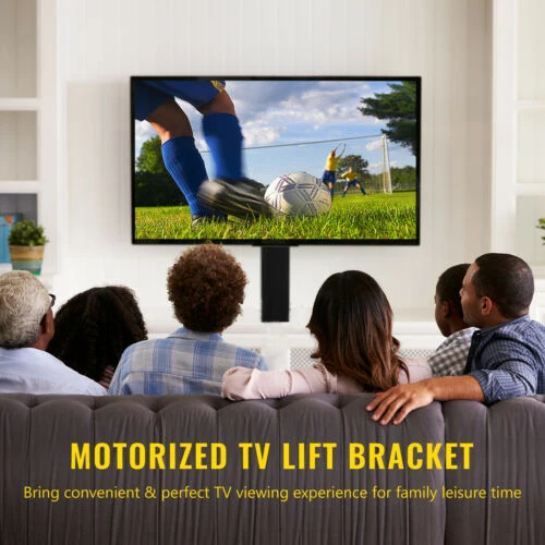 Ergonomic Electric Load-bearing 180lb Motorized Height Adjustable Electric Tv Lift for 42-70 Inch TV Stand
