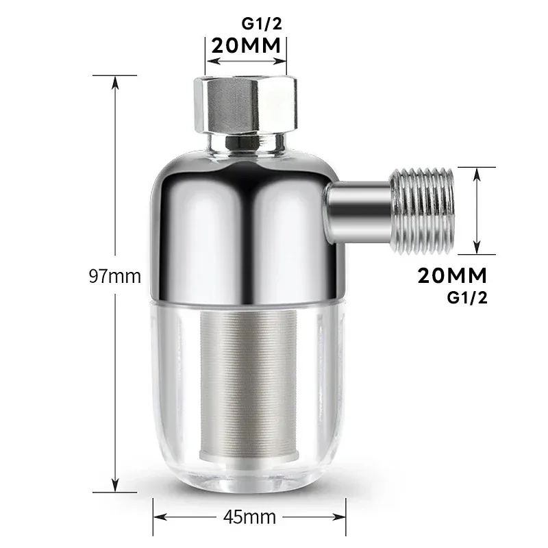 316 Stainless Steel Universal  Household Tap Inlet Front Filter Anti-Scale for Clean Drinking Water, Shower, Washing Machine