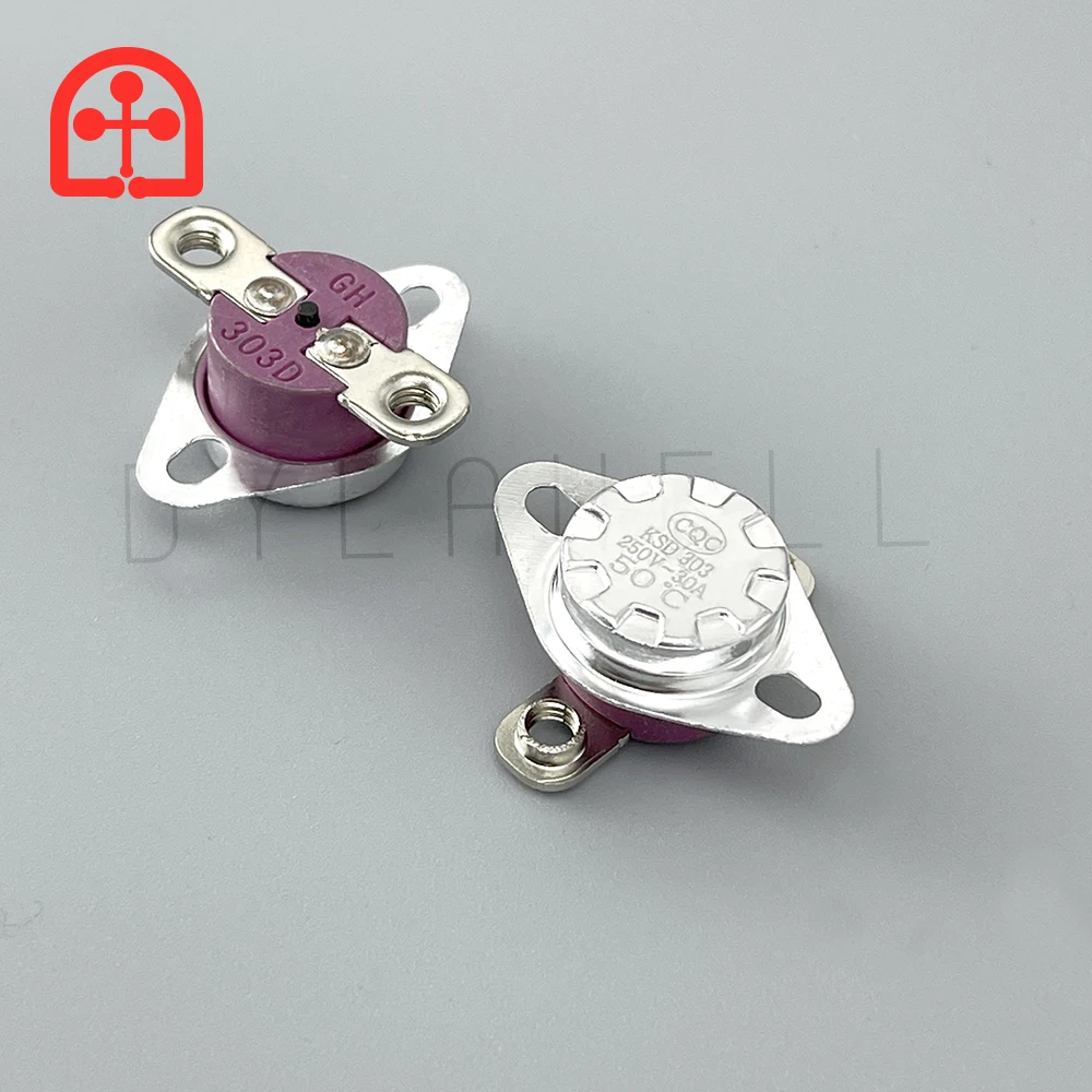 KSD303 301 30A 250V 40 95 100 150 300 Ceramic Bimetal Temperature Control Switch with M4 Screw Hole