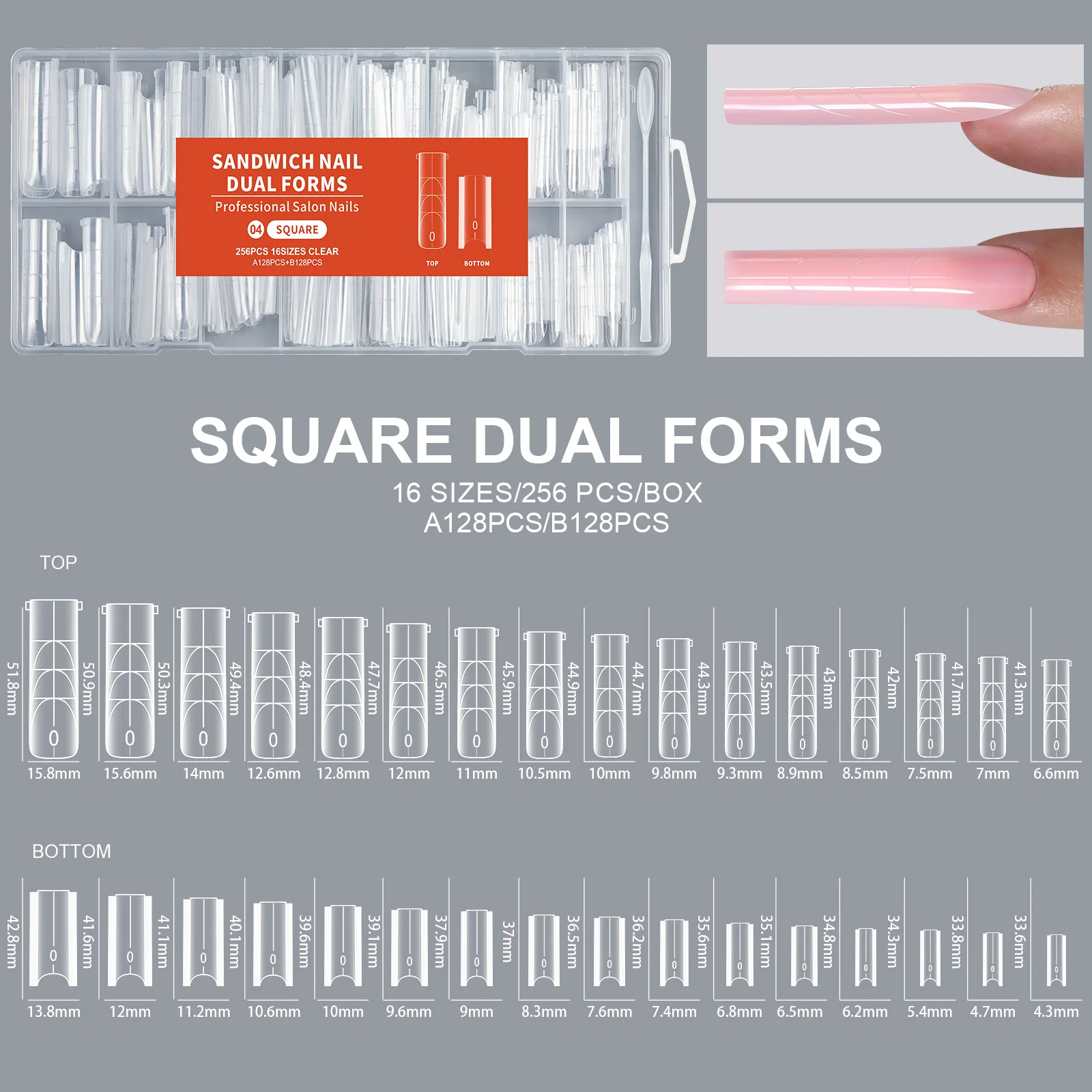 Dual forms voor kunstnagels nagelverlenging mal voor gel_voghion.com