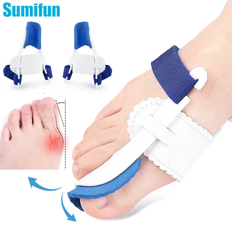 

Sumifun 2Pcs/pair Bunion Corrector Foot Hallux Valgus Braces Toe Separator Straightener Adjustable Pedicure Finger Toe Corrector