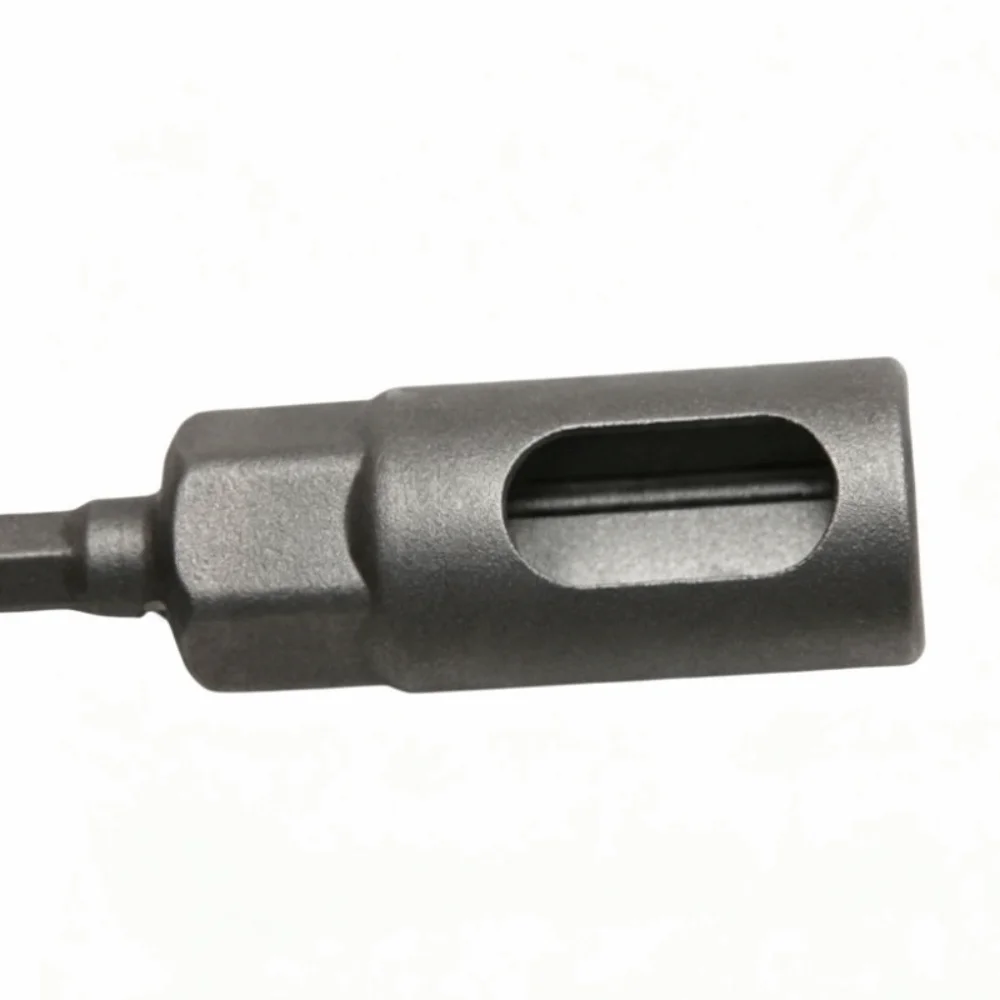 High Carbon Steel Open End Extended Reach Impact Resistant Hex Adapter Sandblasted Finish Open Side Structure Deep Adapter