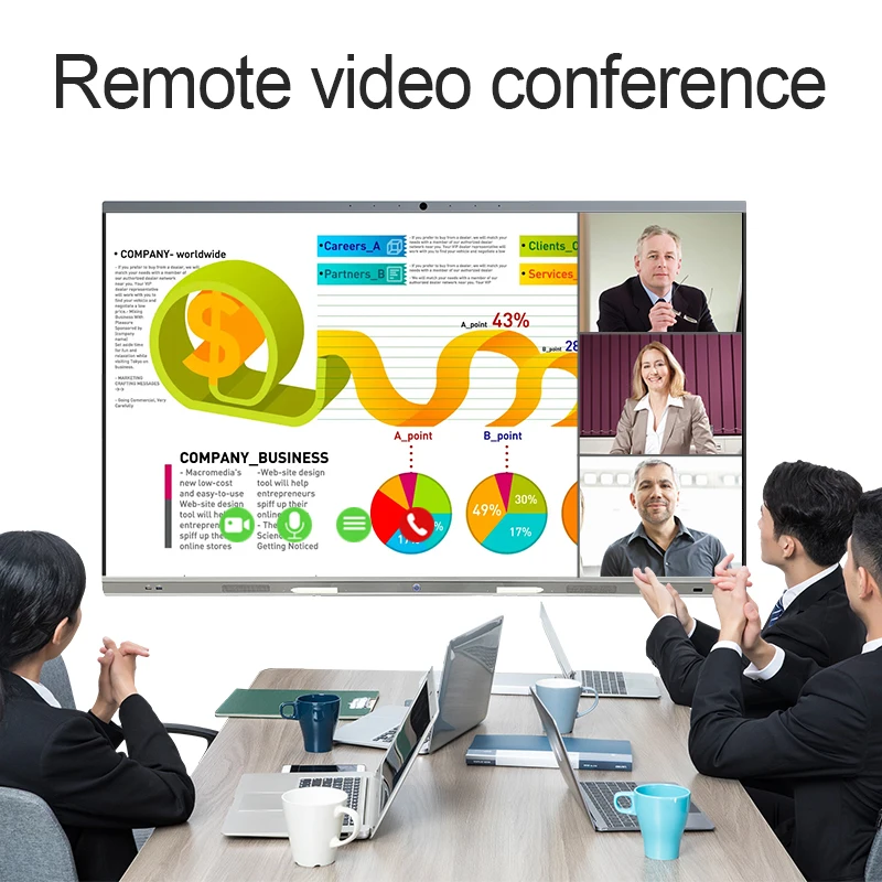 لوحة تفاعلية إلكترونية ذكية تفاعلية مقاس 75 بوصة للمدارس ومتاجر البيع بالتجزئة وعرض الفيديو لاستخدام مراكز التسوق والمترو الأنفاق