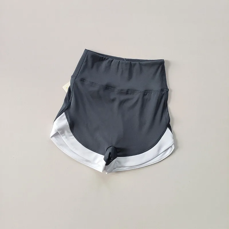 Hochgeschnittene Yoga-Shorts für Damen, Fitness, Push-Up, Po-Formend, Gym, Sport, Radfahren, Laufen, Leggings für Frauen – Detail 6
