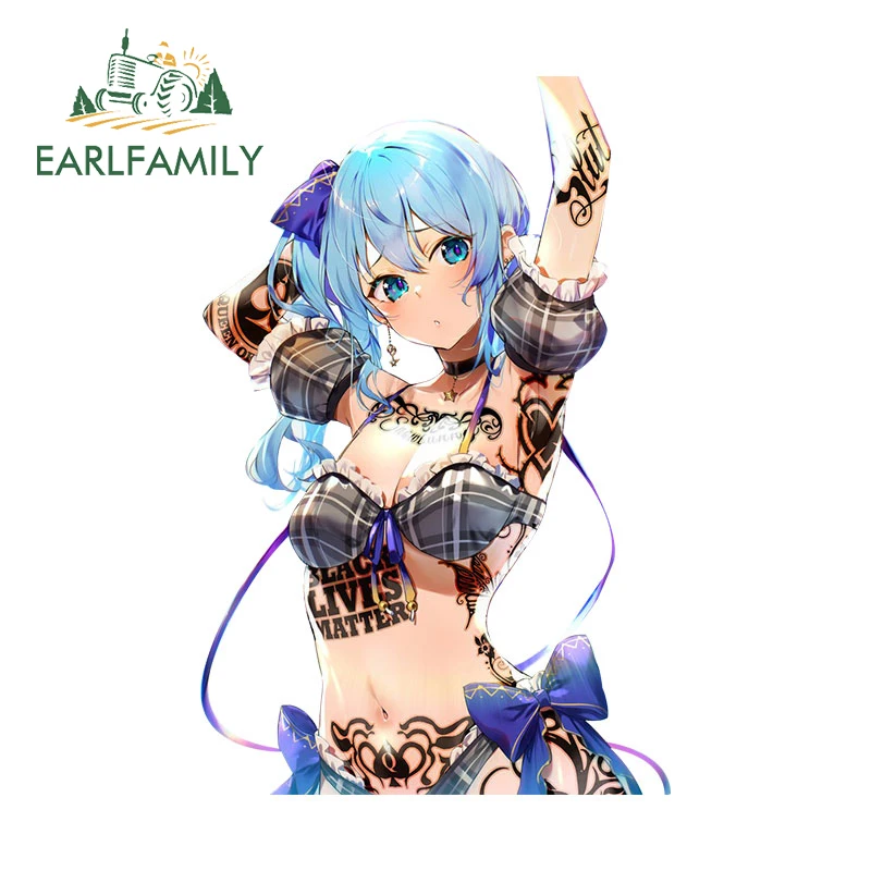 

EARLFAMILY 13 см x 8,5 см для Hololive Hoshimati Suisei тату-наклейка на автомобиль Сексуальная аниме вайфу Наклейка Автомобильные аксессуары фургон графика