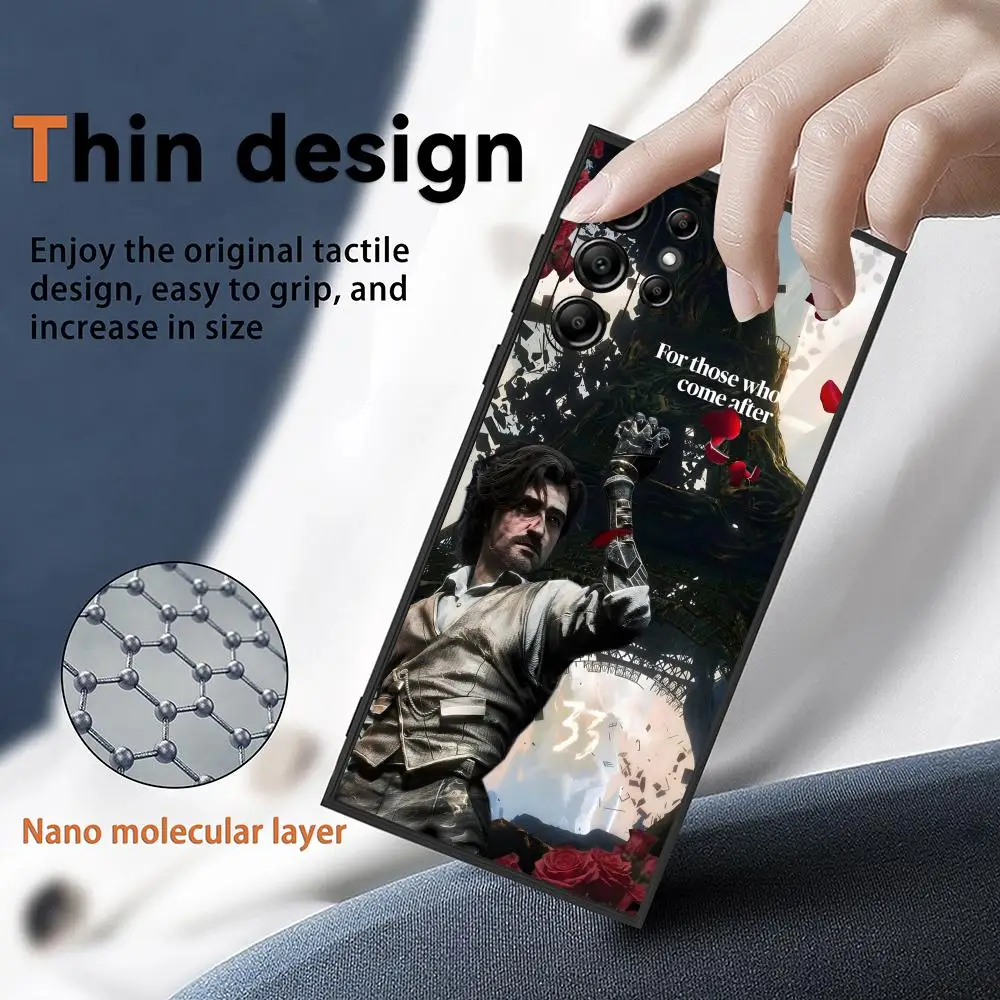 Game C-Clair Obscur Expedition 33 Phone Case For Samsung Galaxy S25 S24 S22 S23 Ultra S21 S20 Plus Non-Slip Full Cover Soft Case