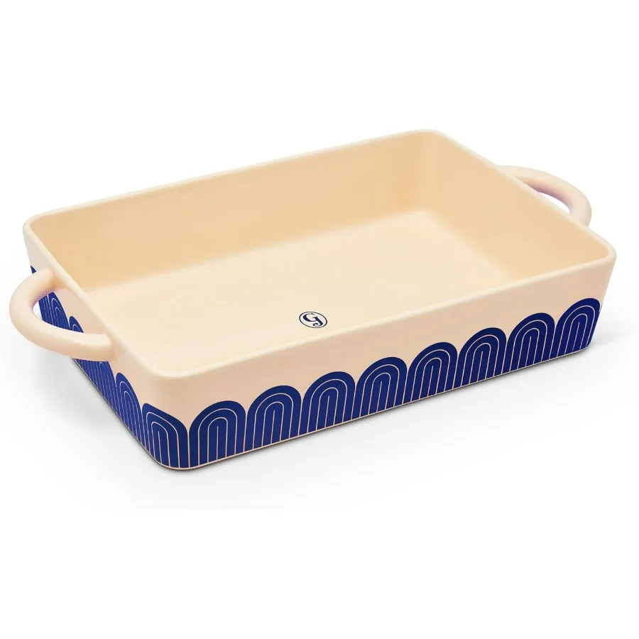 Hot Dish Blueberry 9"x13" Cazuela de Cerámica HornoSafe hasta 500 ° F Congelador Lavavajillas y MicroondasFriendable Perfecto para lasañas