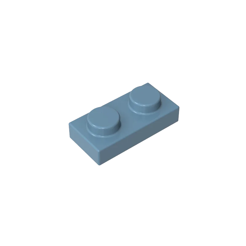 Gobricks 100 stks 3023 Gemengde Kleur Plaat 1x2 Onderdelen Grijs MOC DIY Bouwstenen Zwarte Kleur Kid creatieve Gift