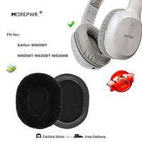 Replacement Ear Pads for Edifier W800BT W806BT W820BT W828NB Headset Parts Leather Cushion Velvet Earmuff Earphone Sleeve Cover