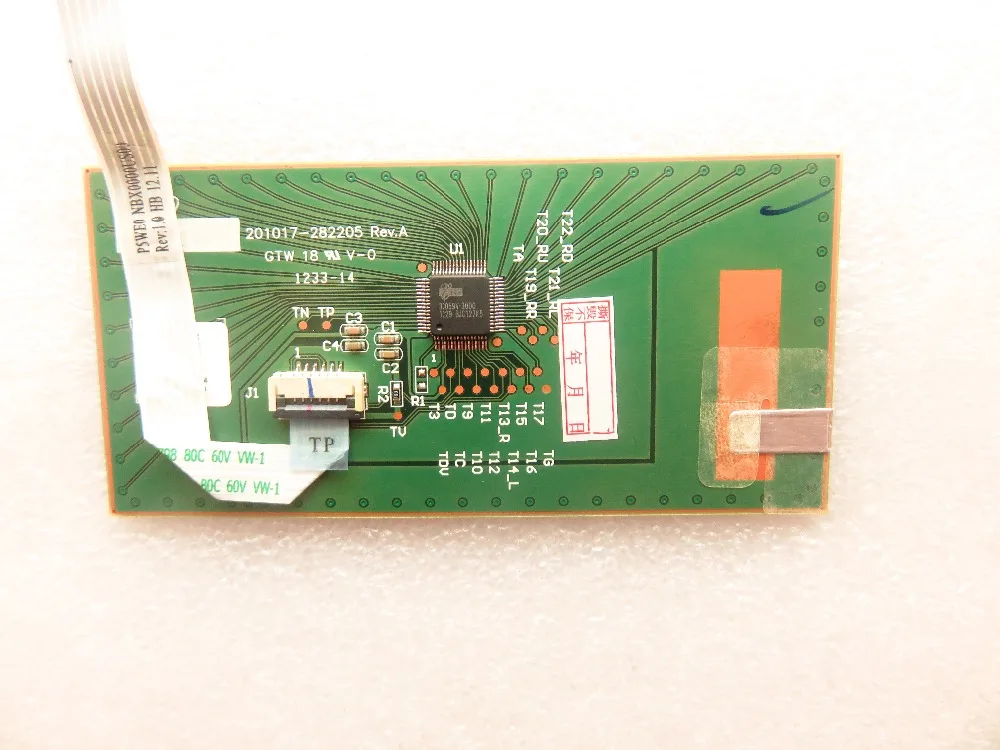 original for acer 5750 5750G E1-571 531 7560 NV55S 5741 5740  Trackpad Touchpad Board  201017-282205 PK090009K00 201017-282208