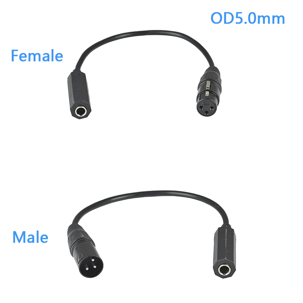6.35mm TRS Female to XLR 3Pin Male Mono Audio Adapter Cable 30cm Balanced Connector for Microphone Mixer Speaker Cord
