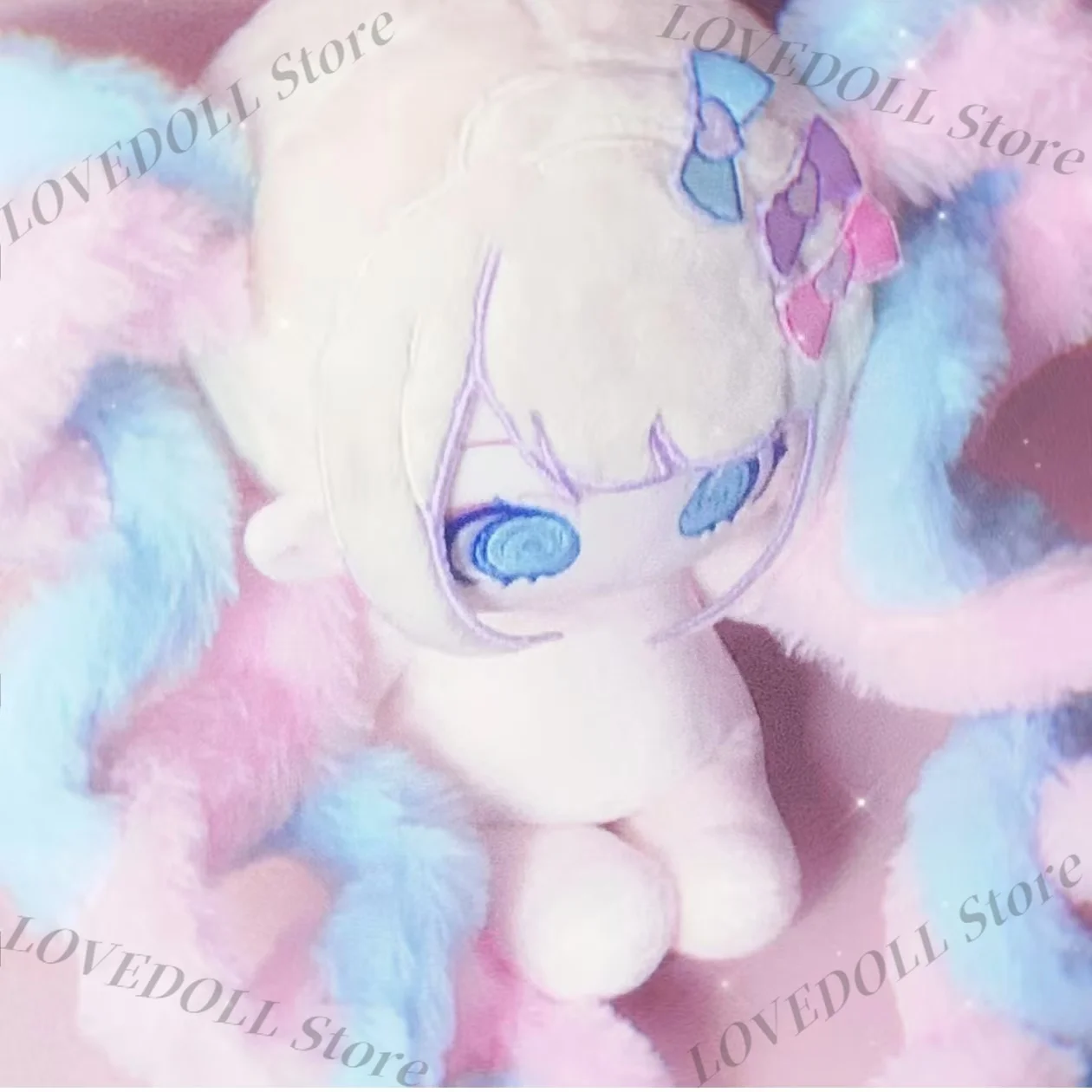 

Game Lolita Girl Rain Cosplay Plush Doll Stuffed Body Dress Up Cotton Figures Dolls Gift Plushies Toy Xmas 20cm