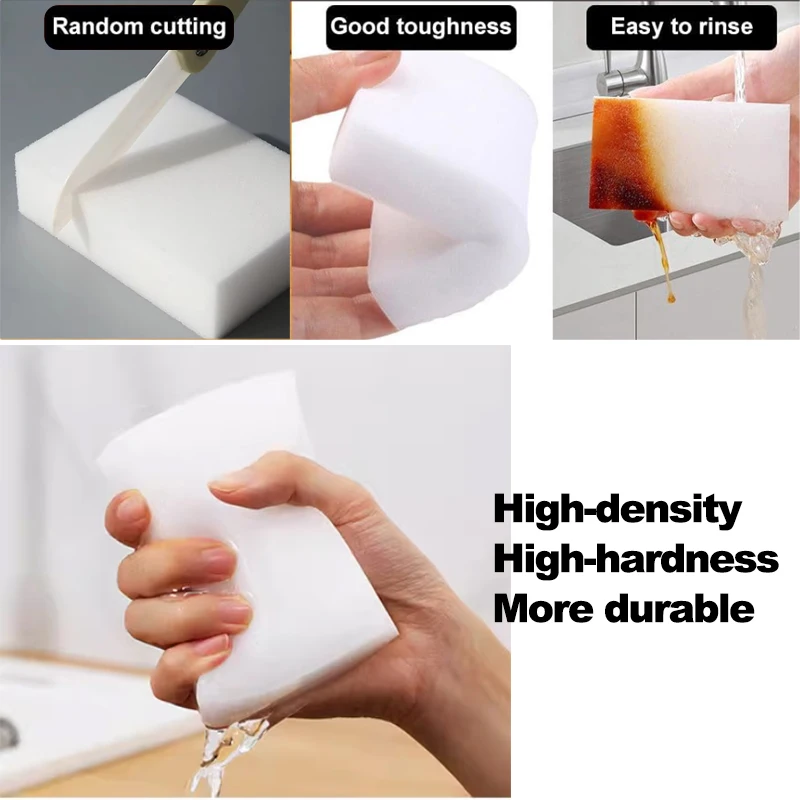 Magic Sponge Eraser Melamine Sponge Foam Cleaning Sponges Pads for Shoes Dishware Wall Cleaner Kitchen Bathroom Cleaning Tools