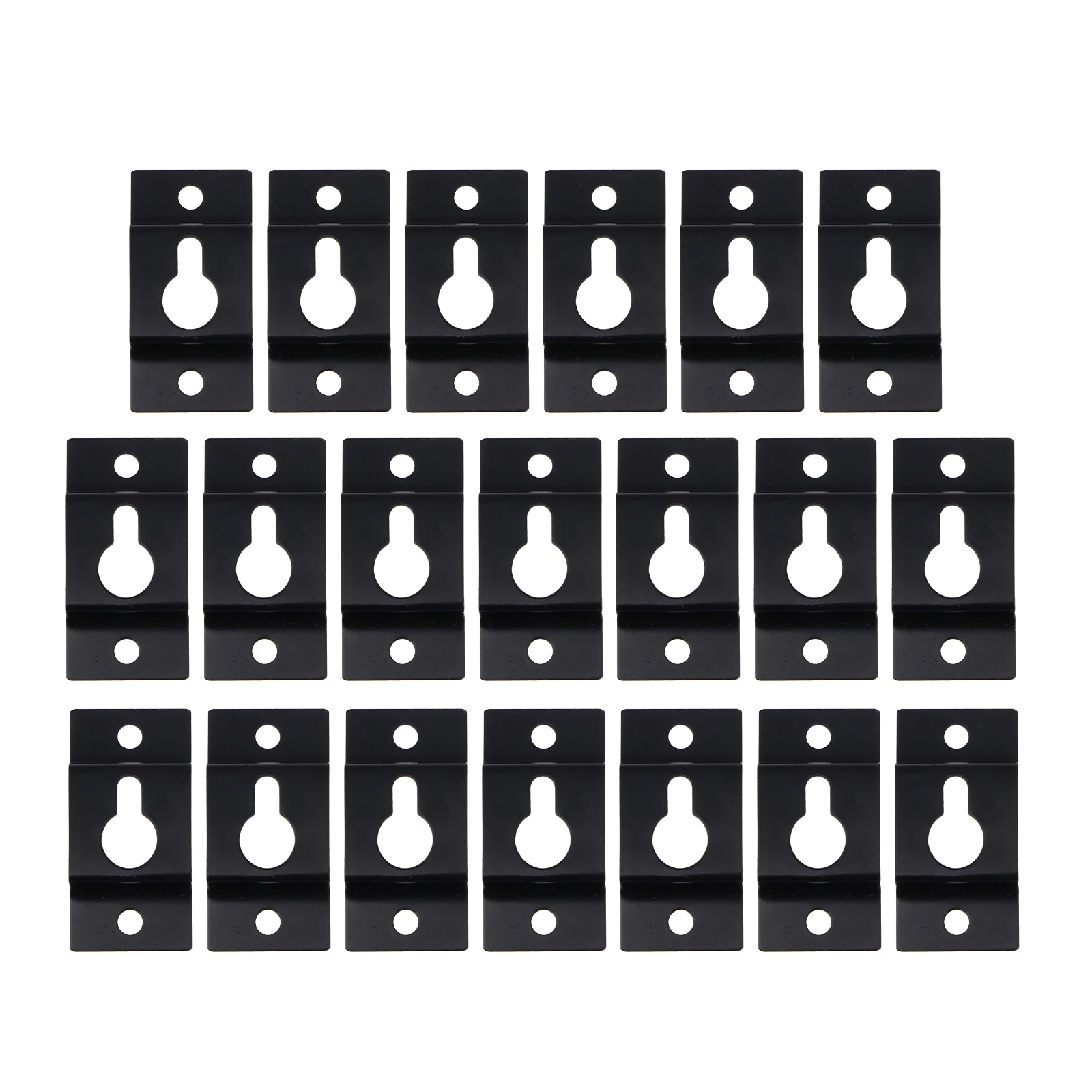 

20 Pcs Speaker Pendant Hangers Brackets Keyhole Holders Picture Hanging Hardware Iron Plates