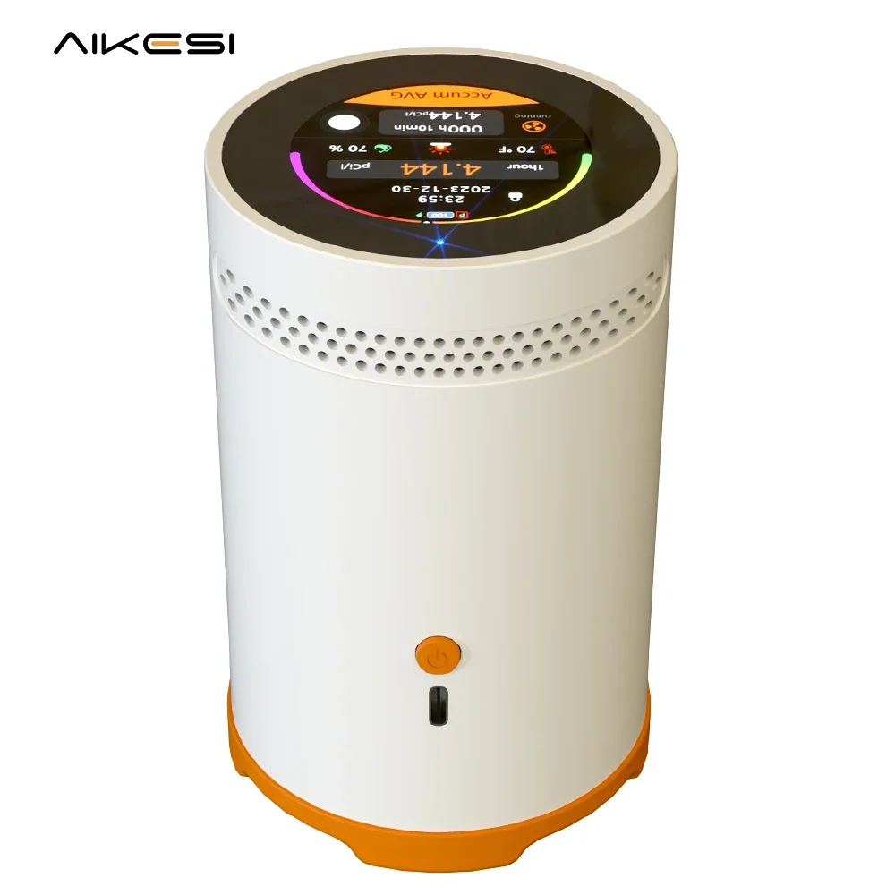 

AIKESI RM-75 Pulsed Ion Chamber Alarm Sensor Radon Detector For Home Use with Resolution Hd Capacitive Touch Screen