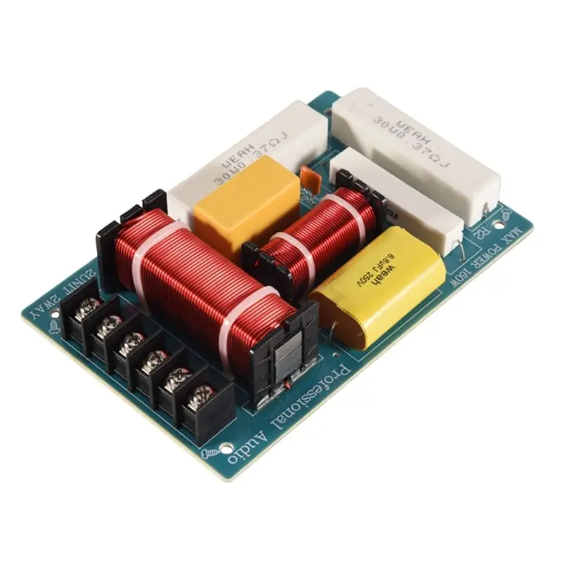 DT51 4X 200W Speaker Crossover 2 Way High-Low 8 Ohm Frequency Divider for 10 Inch Speaker DIY