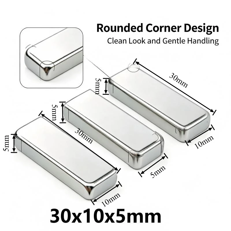 30x10x5mm Block Neodymium Magnets N35 Super Strong Permanent NdFeB Rare Earth Magnet for Model Making DIY Projects 30*10*5mm