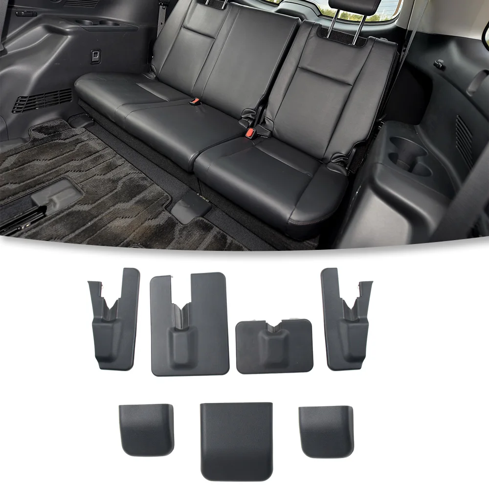 Car Rear Seat Rail Cover Replacement For Toyota Highlander XU40 XU50 2015-2021 2nd Row Middle Seat Track Cap Auto Interior Parts