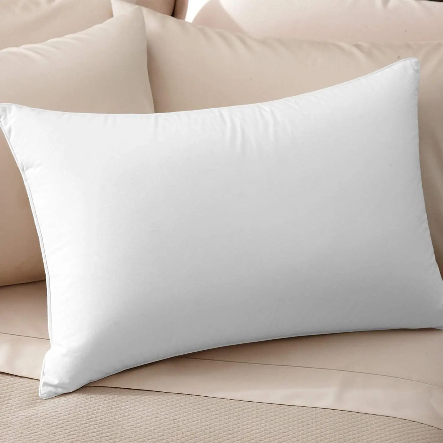 

Queen Size Pillow Firm Fill European White Goose Down Cotton Sateen Shell Hypoallergenic Handcrafted Oeko Tex Rds Certified