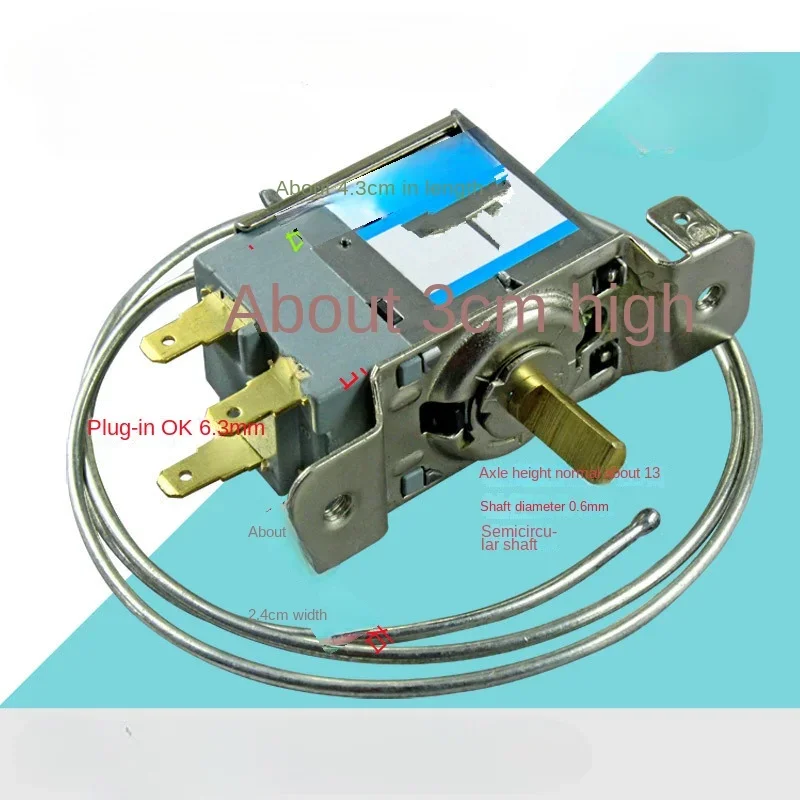 WPF23J-EX Termostat do lodówki 3-pinowy regulator temperatury zamrażarki 45cm