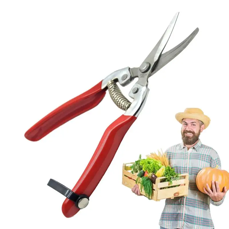 Gardening Hand Pruner Ergonomic Scissors Shears For Plants Fruits Picking Effortless Shears For Gardeners Farmers Greenhouse