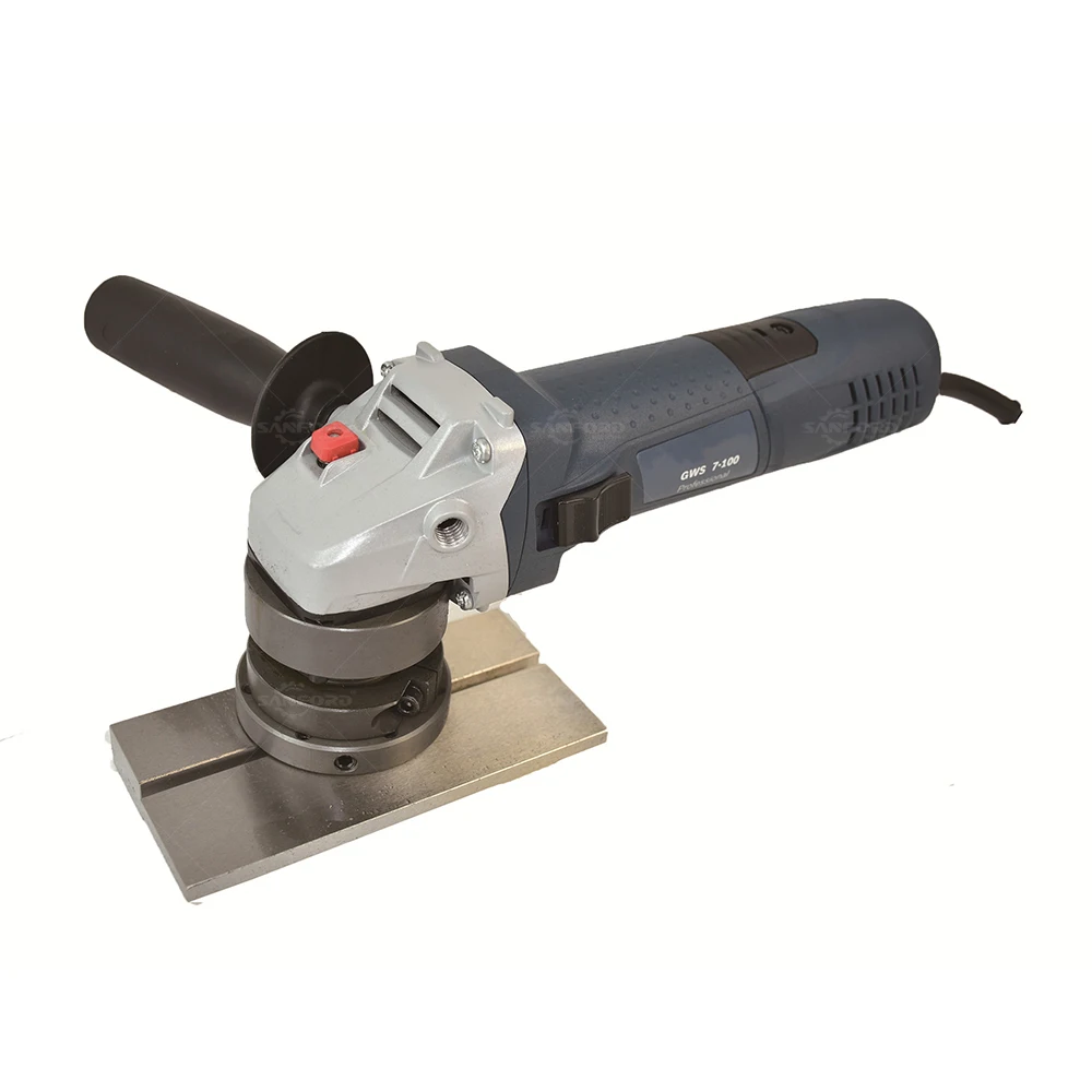 Portable 45-degree handheld multi-functional beveling machine for sheet metal beveling, trimming and deburring