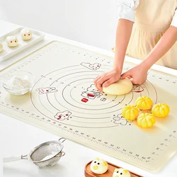 ZhanYi Baking Silicone kneading Mat Pastry Rolling Kneading Pad Non-stick Pan With Water Baffle For Kitchen Crepes Pizza Dough