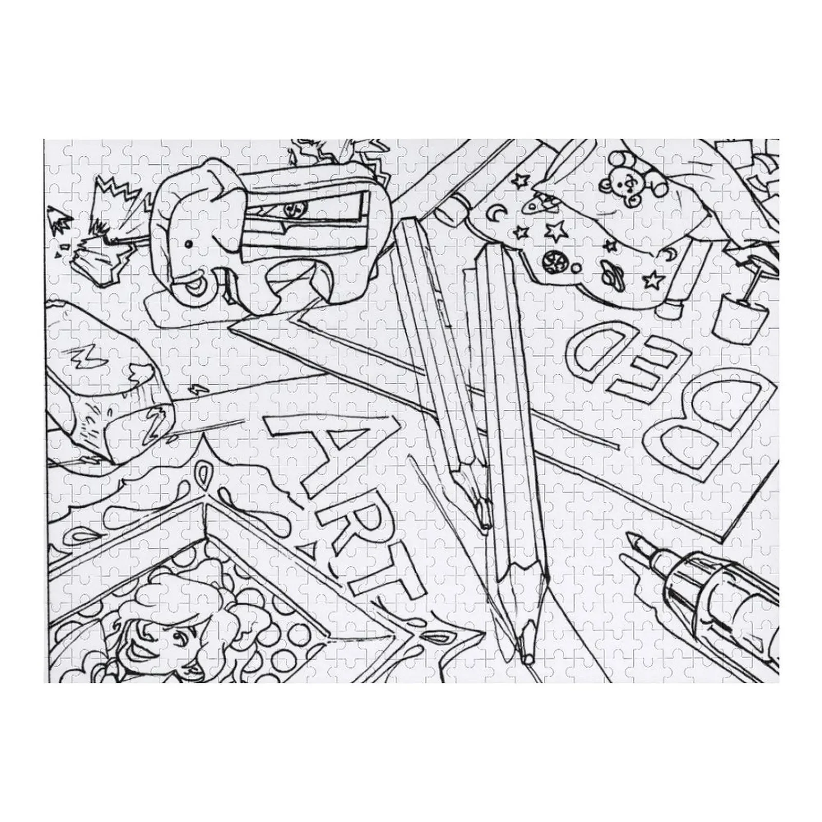 

Colouring Things Jigsaw Puzzle Personalized Gift Married Game Children Customizable Gift Diorama Accessories Puzzle