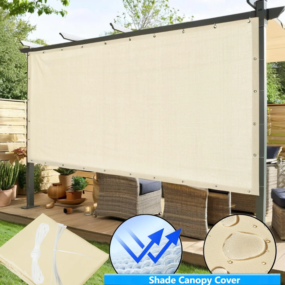 4x5M/3x4/3/2M Sun Shade Sail Waterproof Outdoor Square Rectangle Garden Patio UV Block Party Canopy Pool Camp Awning Sun Shelter