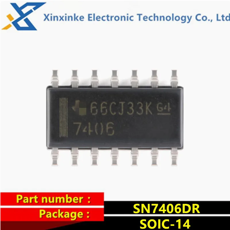 

10PCS SN7406DR SOIC-14 Marking: 7406 SMD Chip Buffers & Line Drivers Hex Inv w/HV Output Logic ICs Brand New Original