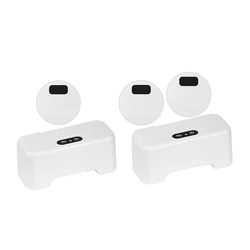 Smart Toilets Flush Sensor Button Non-Contact Intelligent Toilets Flush Button with Wireless Transmitter for Home Hotel Bathroom