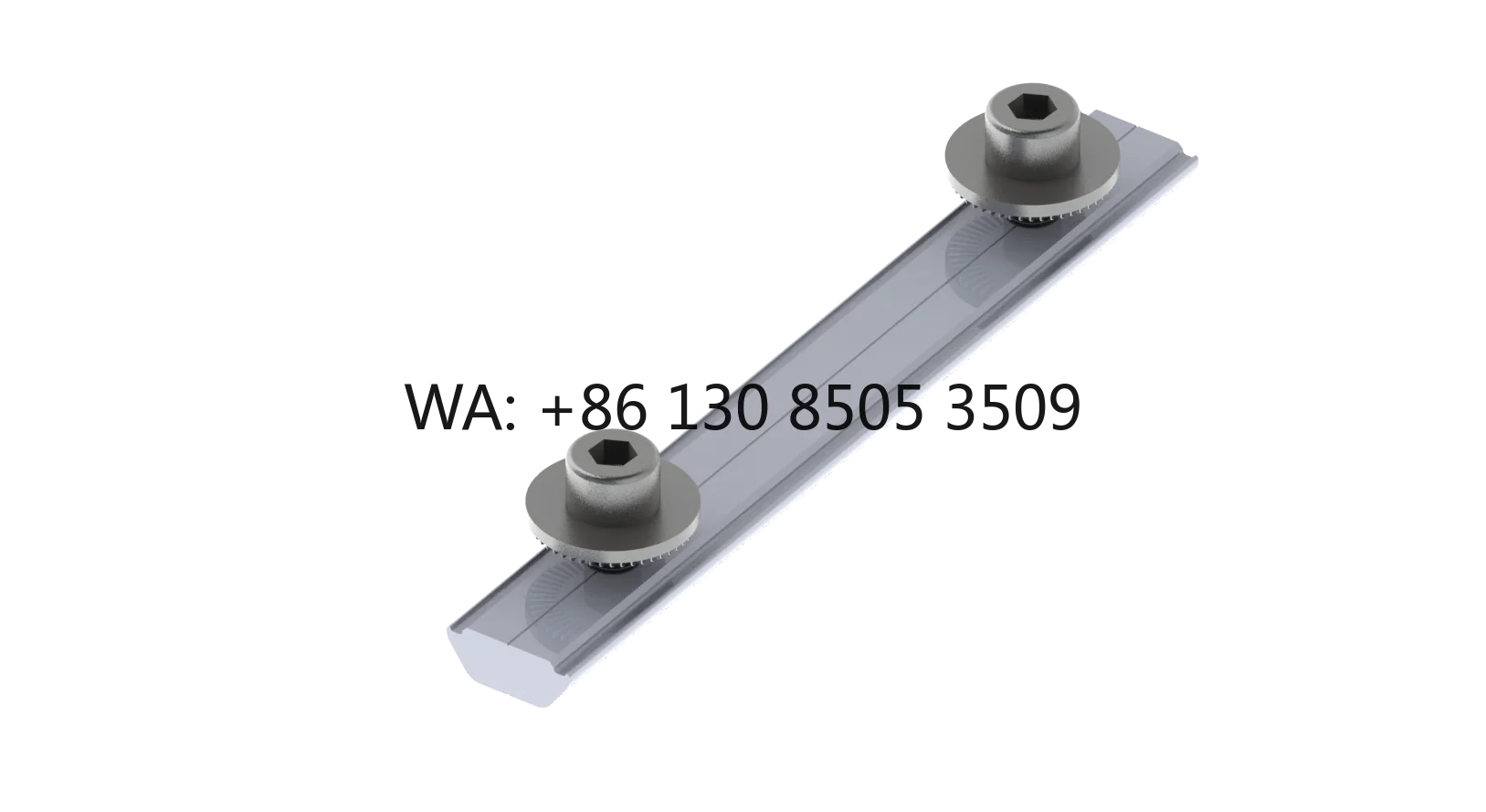 

Solar PV Mounting System Roof Aluminum Rail Extension Connector with Anodized Surface 300mm Length for PV Panel Racking System