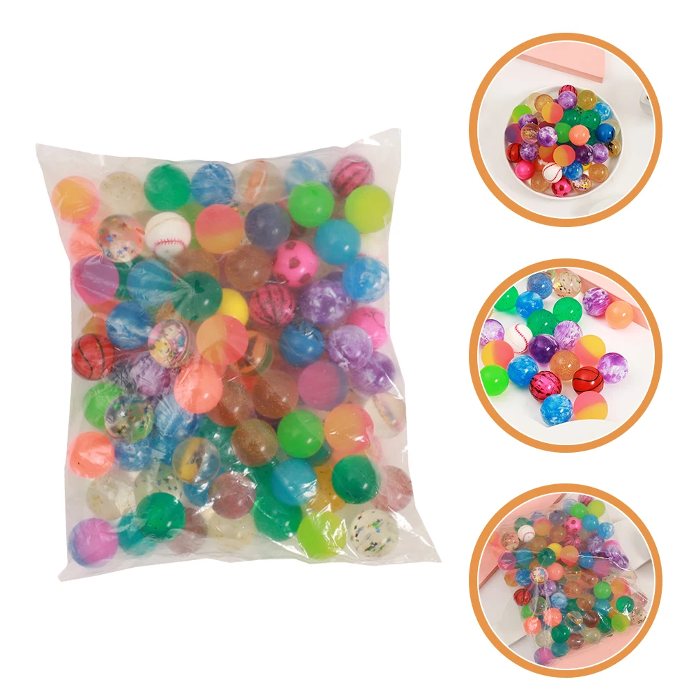 

30pcs Bouncy Kids Rubber Frosted Stress Relief Balls For Children Playthings Game Colored Rubber Bounce Balls Outdoor Play