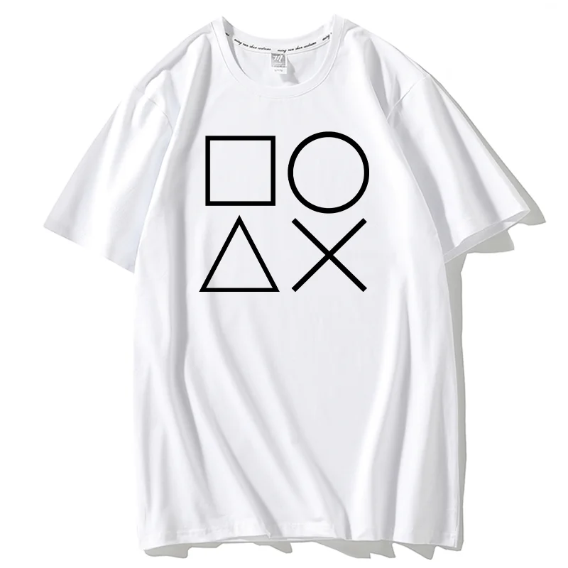 NEW 2019 Fashion Creative game US Size Print Summer T-Shirt Playstation Controller boy T Shirt S-5XL Funny t shirts Streetwear