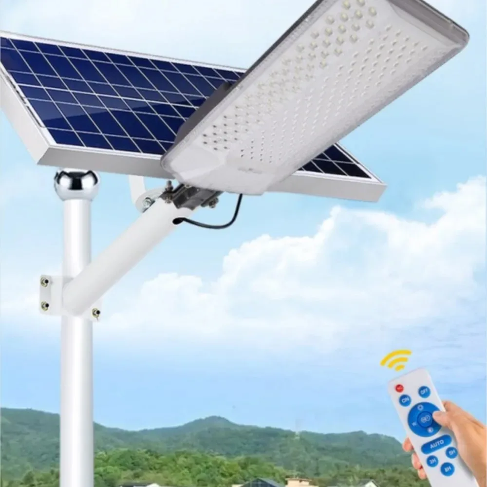 impermeavel ao ar livre solar street light garagem jardim decoracao terraco luz solar 2000w 01