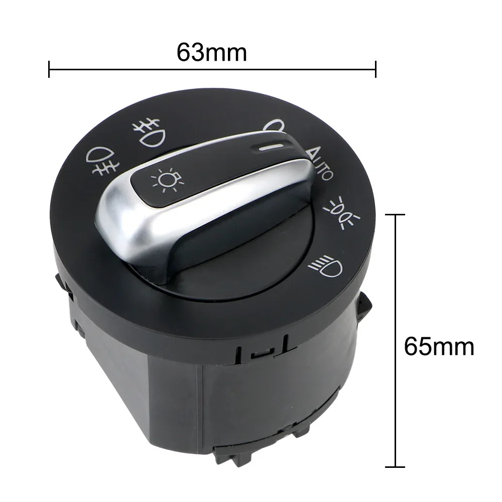 1PC Headlight Switch Lamp Switches Fog Head Light Knob 5ND941431A For Golf Jetta MK5 MK6 GTI Passat B6 B7 CC Touran Tiguan