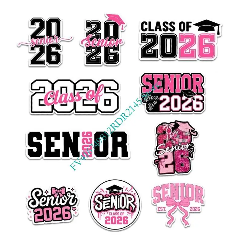 B2EF Senior 2026 Graduation Stickers Set Additional Adhesive Decals For DIY Projects Offerings