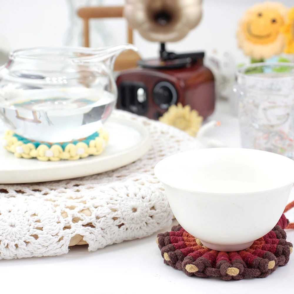 Soap Making Kit For Kids - Macrame Kit Sunflower Coaster DIY Material