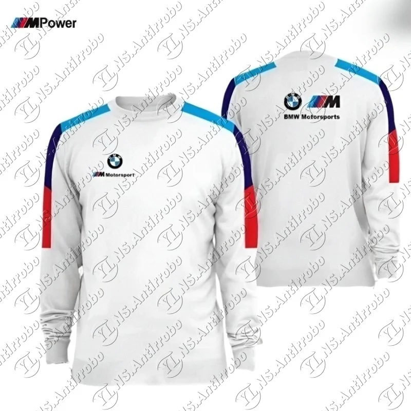 

2025 NEW BMW Car Summer Quick-Dry Digital 3D T-Shirt Long Sleeve Off-Road Racing Shirt Breathable Motorcycle Riding Clothing