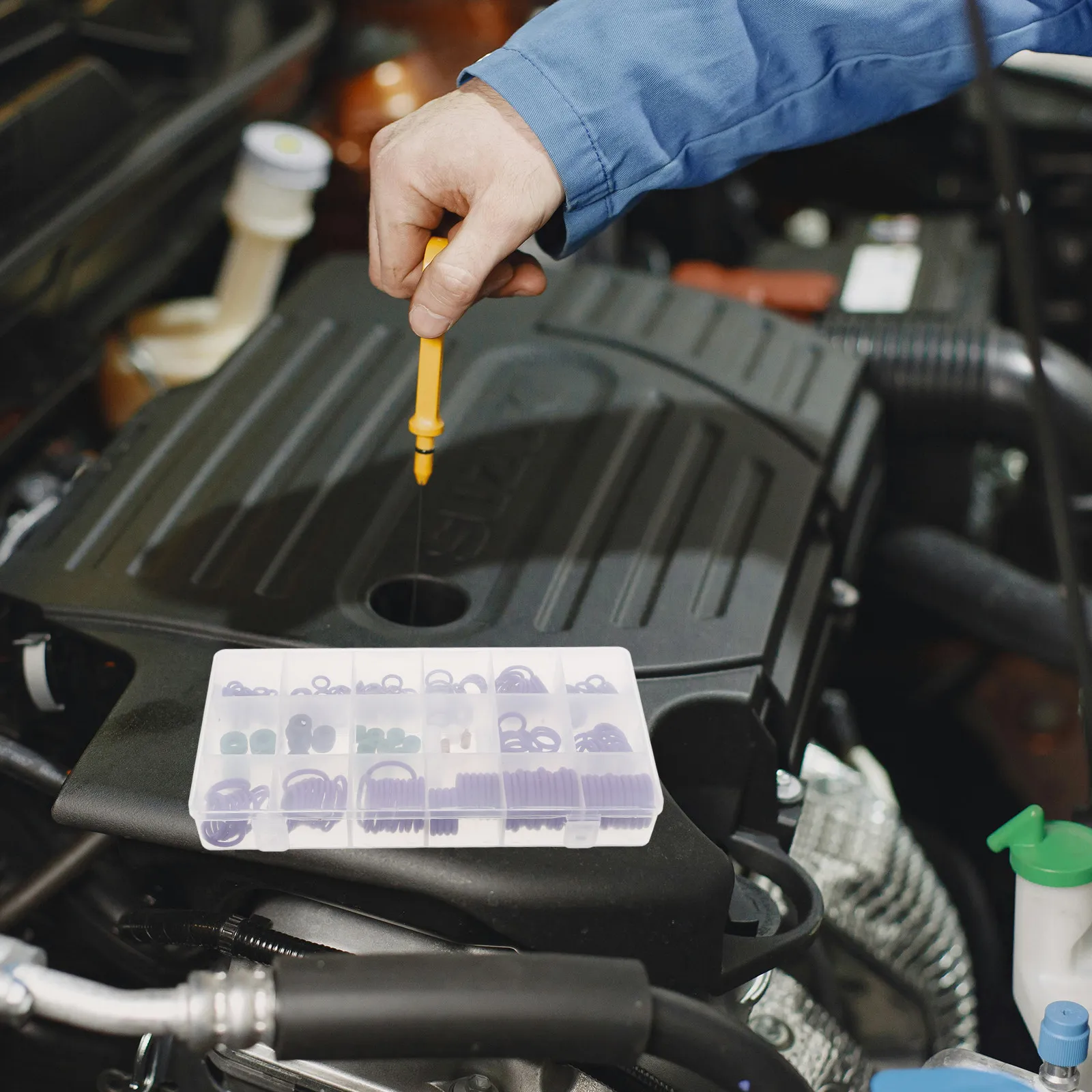 

1Set Automotive Air Conditioning O-Ring Kit Assorted Sizes Rubber Seal Kit Car Air Conditioner O Rings Compressor Repair Sealing