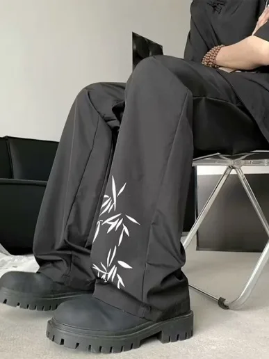 

Мужские брюки из ледяного шелка больших размеров, тонкие, прямого кроя, быстросохнущие, повседневные, летние, до 300 фунтов